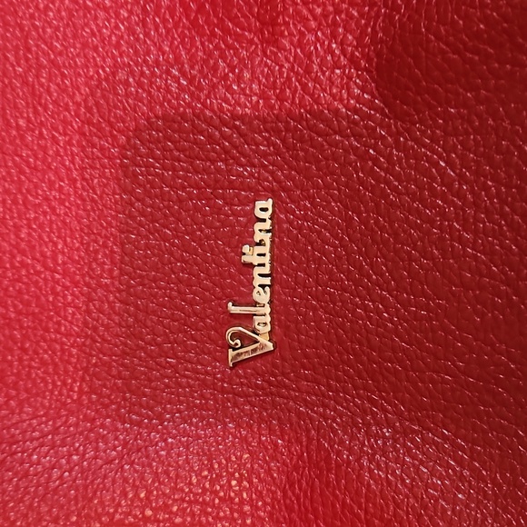 Valentina red pebbled leather with brown straps - Picture 2 of 16